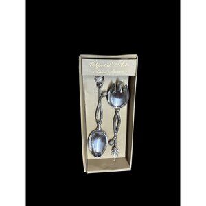 Object d' Art Servers Salad Serving Set with Decorative Handles & Gift Box New
